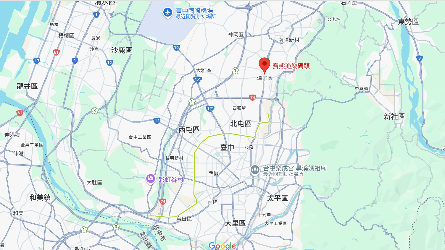 宝熊漁楽碼頭地図