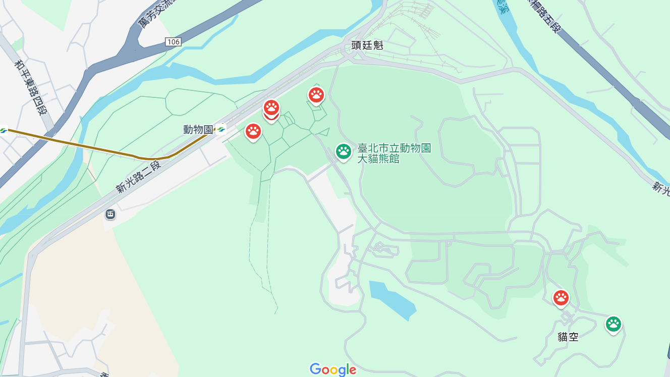 台北市立動物園地図