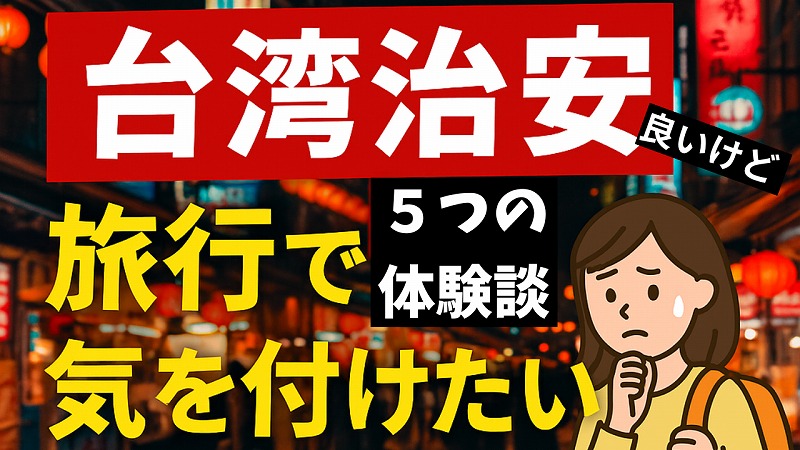 台湾旅行の注意点