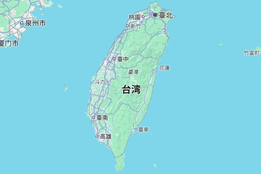 台湾の地図